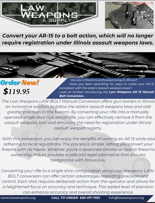 LAW-BOLT 15 advertisement