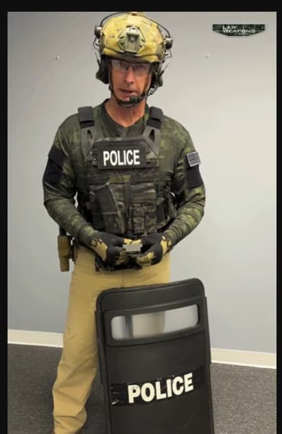 Retired FBI SWAT Team Leader Robert Melton with the Tactical Shield Hook